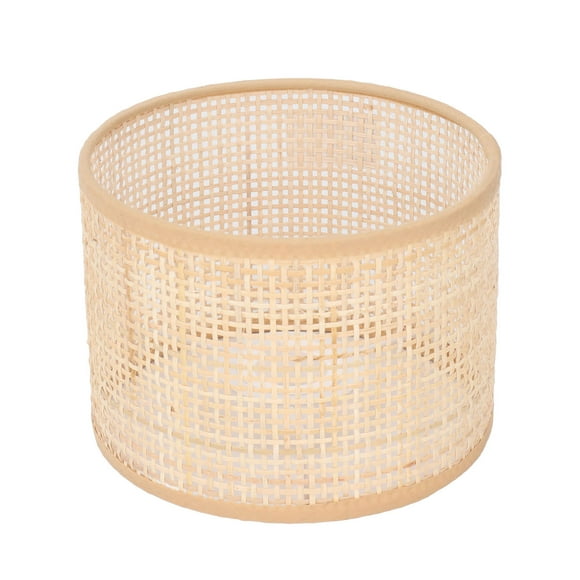 Rattan Lamp Shade, Vintage Woven Light Cover For E27 E14 Table Lamp