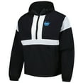 thumbnail image 2 of Men's Black Charlotte FC '90s Premium Anorak Half-Zip Hoodie Jacket, 2 of 3