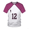 thumbnail image 5 of Vêtements de Basketball Été 2025, Vêtements de Volleyball Football, T-shirt Décontracté à Manches Courtes Col Rond Imprimé Mode, 5 of 5