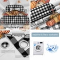 thumbnail image 2 of Fsddascl Fall Truck Blackout Curtains for Bedroom/Living Room, Thermal Insulated Kitchen Curtains, Plaid Black Orange Pumpkin Thanksgiving Grommet Darkening Window Treatment Drapes 42"x84"x2, 2 of 6