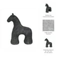 thumbnail image 4 of Decorative Figurine Horse Sculpture  Handmade Pottery Cement  Modern Casual Style  Home Office Living Room Bedroom Decor Accent  Shelf Mantel Tabletop Art Statue - 9" Black, 4 of 11