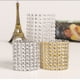 thumbnail image 5 of Bewildely 50 Uds. Servilleteros de diamantes acrílicos, soporte para servilletas, decoración de para cenar de boda Mostrada plata, 5 of 6