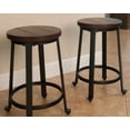 thumbnail image 2 of Signature Design by Ashley Challiman Industrial Counter Height Bar Stool, Brown (Set of 2), 2 of 7