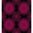 thumbnail image 3 of Purple Mandala Duvet Cover Set, Psychedelic Digital with Baroque Rococo Indie Design, Decorative 3 Piece Bedding Set with 2 Pillow Shams, Calking Size, Maroon Magenta, by Ambesonne, 3 of 3