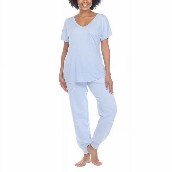 Honeydew Womens Embroidered Lounge Set 2 Piece Size XX-Large Color Paws