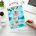 thumbnail image 5 of Coolnut Sea Life Clipboard, Acrylic Standard A4 Letter Size Clip Board with Low Profile Clip for Office, Classroom, Doctor, Nurse and Teacher, 12.5"x9", 5 of 7