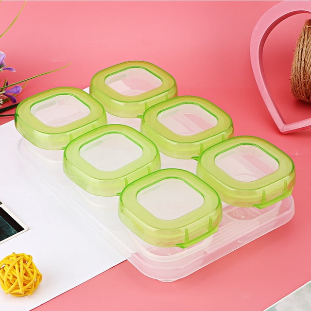 Juego de vajilla, 6 piezas/juego, lonchera para comida de bebé, contenedor de comida para bebé, innovación moderna