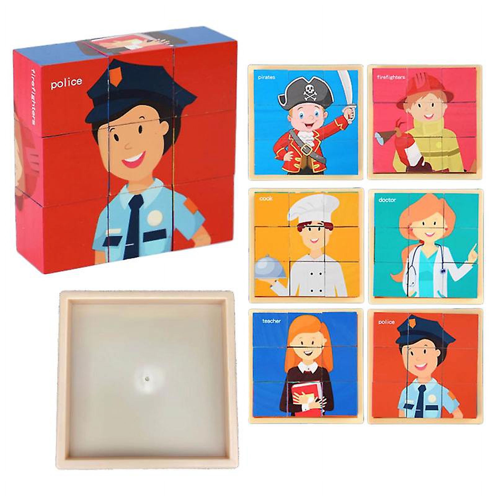 Tangram De Madera Grande En Caja De Hierro – Juguete Educativo De Formas Geométricas Para Niños, Desarrollo Cognitivo Y Motricidad Fina