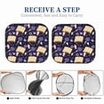 thumbnail image 6 of Fotbe Lavender Flowers 2-Piece Car Windshield Sun Shade | Sun Blocker for Car Windshield | Foldable Automotive Interior Accessories for Sun Protection-Medium, 6 of 7
