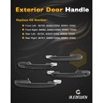 thumbnail image 3 of HUGFEGWE Exterior Door Handle Set (4CPS), Compatible with 2006-2011 Hyundai Accent, Dodge Attitude | Outside Front & Rear Driver & Passenger Side| Replace# 80700, 80699, 80701, 80702, Outer, 3 of 7