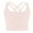 Pink, variant on Girls Sports Bra Criss Cross Back Kid Training Racerback Bra Yoga Athletic Dance Bralette Active Crop Top Ballet Gymnastics Undershirt 9-10 Years Black