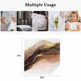 thumbnail image 5 of Brown Gold Marble Cloth Napkins, Modern Simple Abstract Fluid Art Washable and Reusable Dinner Napkins Set of 6, Table Napkin for Kitchen Party Birthday Wedding Hotel Housewarming 20"x20", 5 of 9