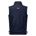 thumbnail image 3 of Bcfgryg Outdoor Speed Dry Vest Male Casual Photography Fishing Pocket Vest Jacket Workwear Plus Size Vest Mens Waterproof Jacket Blue XXXXL, 3 of 3