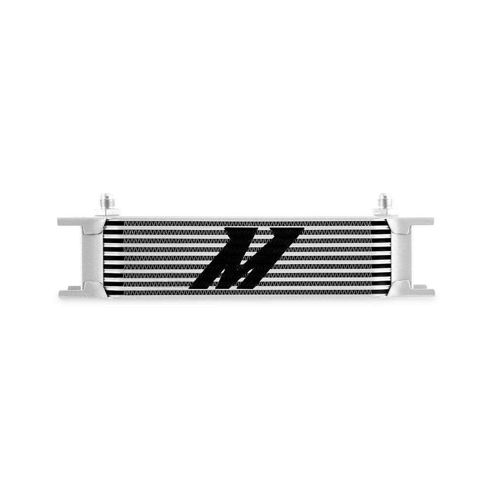 Mishimoto MMOC-10-6SL Universal 10-Row Oil Cooler -6AN Silver
