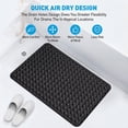 thumbnail image 4 of GPED BathTub Mat, Non-Slip Bath Mat, Machine Washable Shower Mat for Bathtub Floor Liner Mats with Suction Cups and Drain Holes, Clean and Soft on Feet, 34x22 Inch for Bathroom Floor, Black, 4 of 6