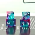 thumbnail image 5 of Haxtec 11Pieces DND Dice Set Translucent Teal Purple Swirl DND 5e Polyhedral Dice for D&D Dungeons and Dragons RPG Gift TTRPG Accessories, 5 of 7