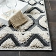 thumbnail image 3 of SAFAVIEH Cottage Leptis Geometric Indoor/Outdoor Runner Rug, Ivory/Black, 2' x 8', 3 of 6