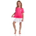 thumbnail image 3 of Girls' Rash Guard Shirt - 2 Pack UPF 50+ Short Sleeve Quick Dry Swim Shirt (Size: 4-16), 3 of 7