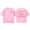 Pink, variant on Likimi Kids Girls Boys T Shirt Letter Print Short Sleeve Crew Neck Summer Comfortnable Tee Pink Size 3-4 Years