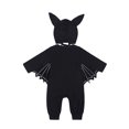 thumbnail image 3 of Emy Dola Unisex Baby Halloween Bat Wings Romper with Hat Set 3-24M Newborn Infant Cotton Skeleton Spider Graphic Jumpsuit Outfits-1pcs, 3 of 10