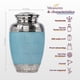thumbnail image 2 of Urna Trupoint Memorials, azul claro, 25 x 15 cm, grande, para adultos, 2 of 6