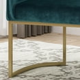 thumbnail image 5 of Noble House Contemporary Fabric Wingback Chair, Navy Blue, 5 of 7