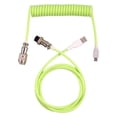 thumbnail image 2 of de cable espiral de resorte en espiral de carga con conector de metal a USB jinwen  Cable espiral enrollado, 2 of 5