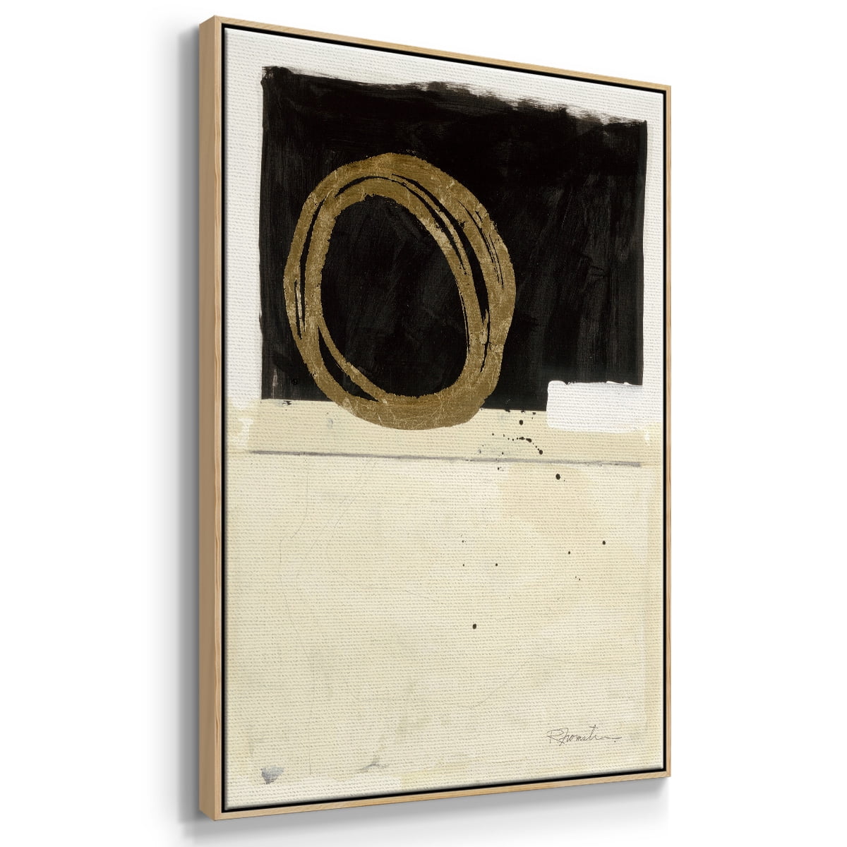 Standing Strong III Framed Premium Gallery Wrapped Canvas - Ready to Hang - 27 x 41 - Natural Wood Floating Frame