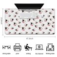 thumbnail image 5 of Long Mouse Pads for Desk,White Cow Head Pattern Desk Mats on Top Of Desks, Desk Mouse Pad Extra Large with 3mm Non-Slip Base and Stitched Edge for Gaming,Office,Work,Home 47.3"x23.6", 5 of 6
