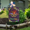 thumbnail image 2 of Rdsfhsp Happy Mardi Gras Mask Welcome Garden Flag 12x18 Inch Fleur De Lis Carnival Yard Flags Small Vertical Double Sided House Flag Holiday Decorative Flags for Yard Farmhouse, 2 of 5