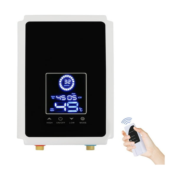 Electric Household Instant Tankless Water Heater For Bathroom Shower With Touchscreen & Remote Control ,Energy Saving