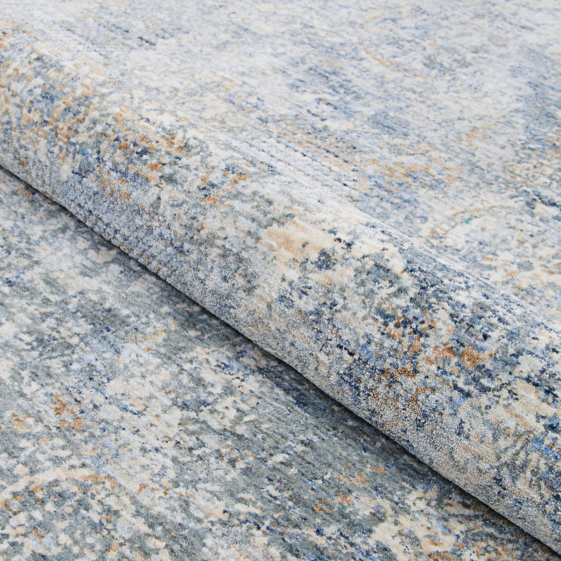 Couristan Couture Bordado Area Rug, 2'2" x 8'11" Runner, Light Grey-Multicolor