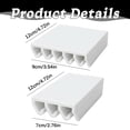 thumbnail image 3 of Plastic Lid Organizer Rack Multipurpose Kitchen Cabinet Storage Holder For Pan Lids Dish Saving Easy Access, 3 of 6