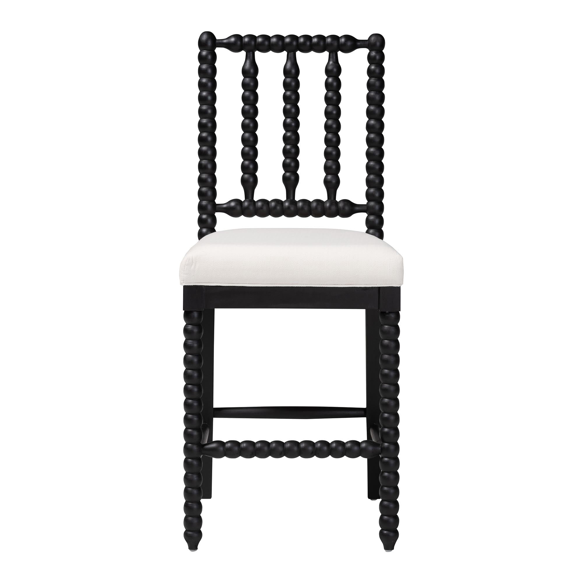 bali & pari Deya Traditional Counter Stool, Counter Height, Black