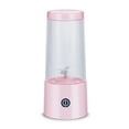 thumbnail image 1 of Toystoory Licuadora de plástico portátil con carga USB, rebanadora de acero inoxidable, 3,7 V, 350ML, exprimidor de cantina para el hogar, Electrodomésticos Rosado, 1 of 6
