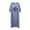 Blue, variant on CHUMUD Nightgowns for Women Short Sleeve Sleepdress Modal Soft Cute Cat Print Pajama Dress Summer Casual Pjs Lounge Midi Dress