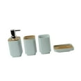 thumbnail image 5 of Fiocias 4 Pieces Bathroom Accessories Set Modern Decorative Home Drain Soap Dish Stylish Green, 5 of 9