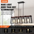 thumbnail image 2 of Lámpara colgante VEVOR, isla de cocina de 4 luces, ajustable, 60 W, 2 of 9