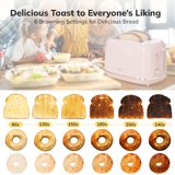 Keenstone Smart Touch Screen Toaster - 2-Slice Retro Wide Slot, 6 Browning Levels, Reheat & Defrost