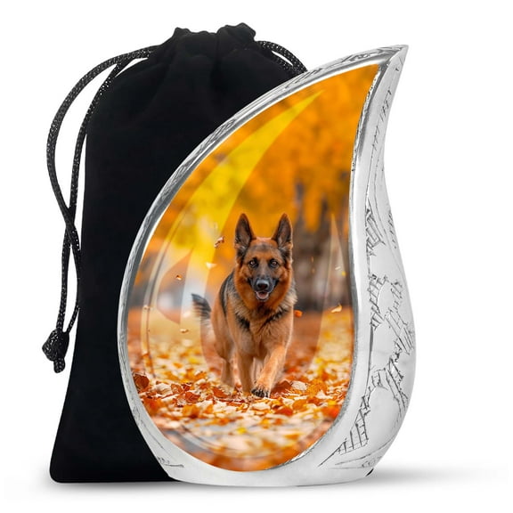 Dog Teardrop Urn for Ashes, Urns for Ashes Adult Female Male, Memorial Urns, Large Urn for Human Ashes, Cremation Urn for Ashes Adult Male, Funeral Urns for Human Ashes Adult Female 10 Inch
