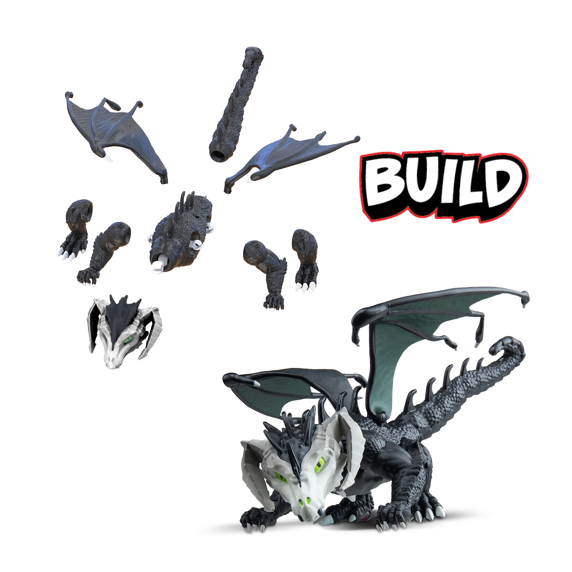 Dungeons & Dragons Questers Black Dragon with Dark Ooze Compound Toy for Ages 4 and Up