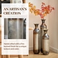 thumbnail image 4 of Aukfa Metal Tall Floor Vases for Decoration, Large Floor Vase Set of 3,Droplet Shaped,28.34"/24.4"/20.4"H,Gold, 4 of 8