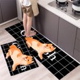 thumbnail image 3 of Alfombra de cocina duradera y resistente a la suciedad, alfombra para puerta de baño, alfombra para ducha, alfombra para pies, alfombra suave antideslizante con dibujos animados, 3 of 5