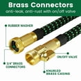 thumbnail image 5 of 100ft Expandable Garden Hose, Lightweight Flexible Water Hoses with 10 Spray Nozzles, Green, 5 of 9