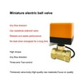 thumbnail image 2 of 1/2" 3/4" 1" 1-1/4" 1-1/2" 2" Electric Ball Valve Brass Air Conditioning Floor Heating Solenoid Valve Two-Way AC220 DC24V DC12V ,Easy to Use, 2 of 6