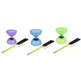 thumbnail image 1 of 3 SET Triple Diabolo Bearing With Rubber Sticks Blue Green Adult, 1 of 8