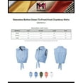 thumbnail image 2 of MixMatchy Women's Sleeveless Button Down Tie Front Knot Chambray Shirts, 2 of 3