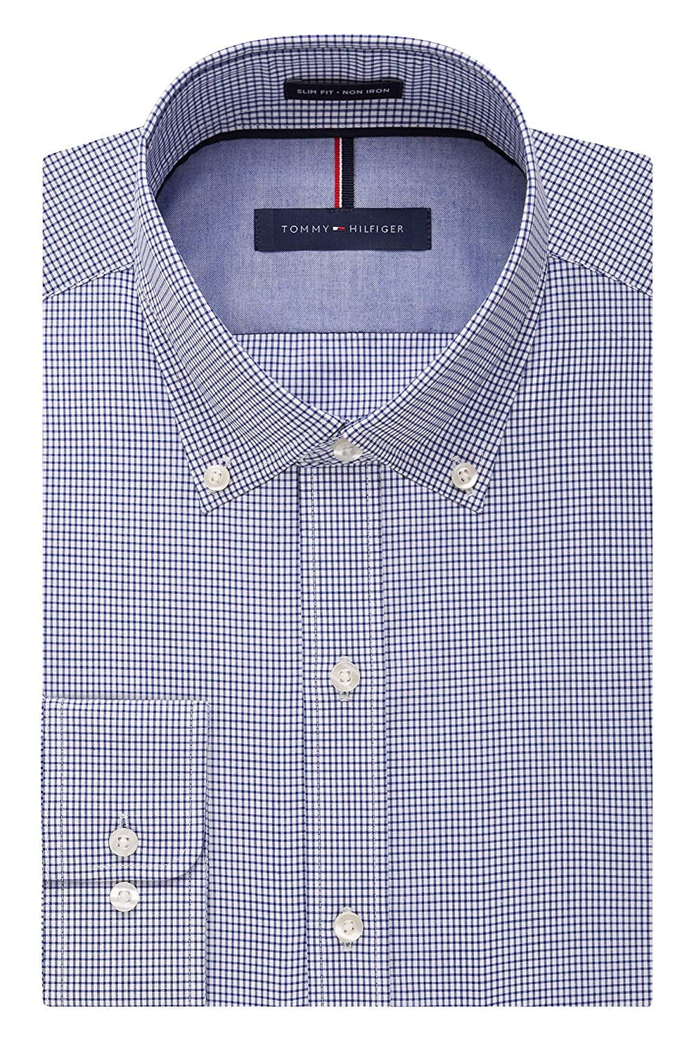 slim fit button down collar dress shirts