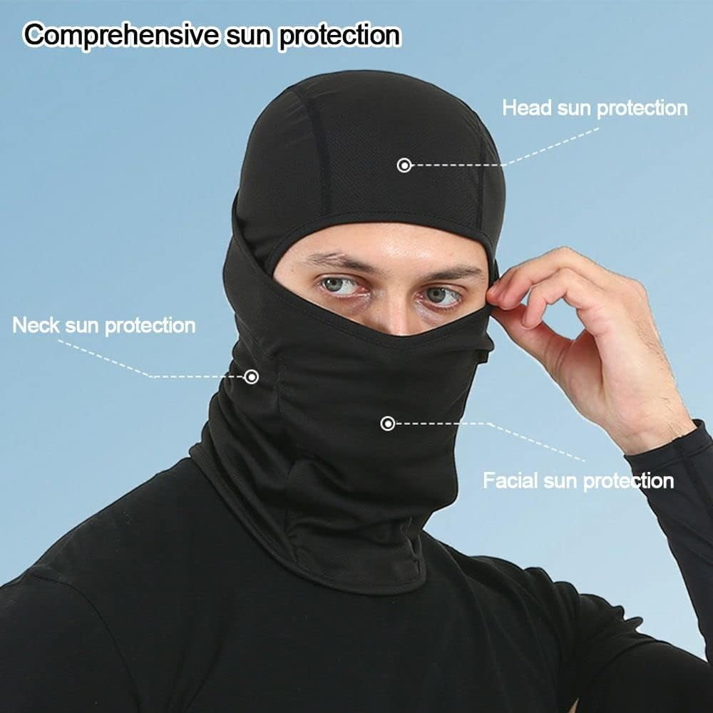 Liho Balaclava Face Mask, 4PCS Ski Mask for Men Women, Cold Weather Face Cover, Sun UV Protection Breathable Windproof Balaclava Hood Tactical Neck Warmer for Hunting Cycling Snow A605