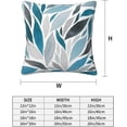 thumbnail image 2 of Abstract Dusty Blue Grey Throw Pillow Covers 18 X 18 in Pack of 2, Dahlia Floral Flowers Petals Pillow Case Decorative Cushion Covers for Couch Bed Sofa Farmhouse Decoration, 2 of 6